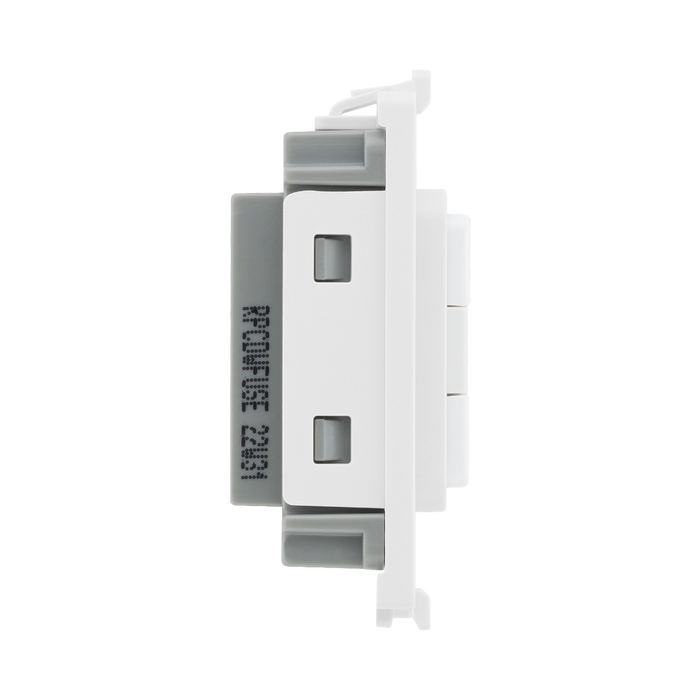 BG Evolve White 13 Amp Fuse Carrier Grid Module RPCDWFUSE – product view 4