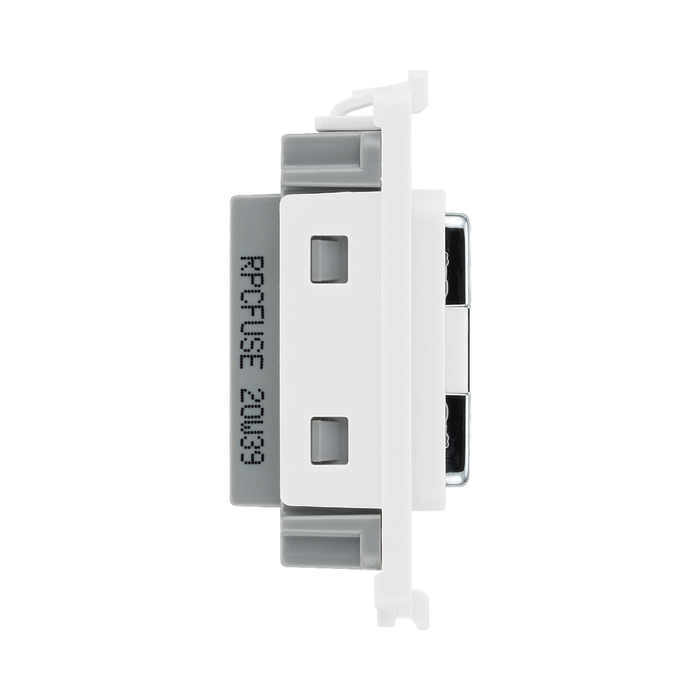 BG Polished Chrome Grid 13 Amp Fuse Carrier RPCFUSE – product view 4
