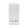BG white moulded boiler grid rocker cap front view