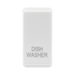 BG white moulded dish washer grid rocker cap front view
