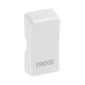 BG White Moulded PVC Engraved Fridge Grid Rocker Cap RRFDW Available from RS Electrical Supplies