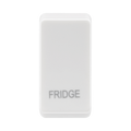 BG white moulded fridge grid rocker cap front view