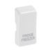 BG White Moulded PVC Engraved Fridge Freezer Grid Rocker Cap RRFFW Available from RS Electrical Supplies
