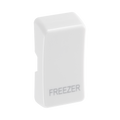 BG White Moulded PVC Engraved Freezer Grid Rocker Cap RRFZW Available from RS Electrical Supplies