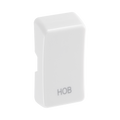 BG White Moulded PVC Engraved Hob Grid Rocker Cap RRHBW Available from RS Electrical Supplies