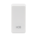 BG white moulded hob grid rocker cap front view