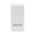 BG white moulded heater grid rocker cap front view