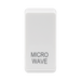 BG white moulded microwave grid rocker cap front view