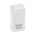 BG White Moulded PVC Engraved Microwave Grid Rocker Cap RRMWW Available from RS Electrical Supplies
