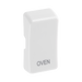 BG White Moulded PVC Engraved Oven Grid Rocker Cap RROVW Available from RS Electrical Supplies