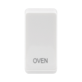 BG white moulded oven grid rocker cap front view