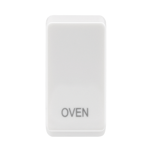 BG white moulded oven grid rocker cap front view