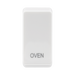 BG white moulded oven grid rocker cap front view