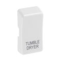 BG White Moulded PVC Engraved Tumble Dryer Grid Rocker Cap RRTDW Available from RS Electrical Supplies