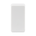 BG white moulded blank grid rocker cap front view