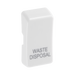 BG White Moulded PVC Engraved Waste Disposal Grid Rocker Cap RRWDISW Available from RS Electrical Supplies
