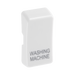 BG White Moulded PVC Engraved Washing Machine Grid Rocker Cap RRWMW Available from RS Electrical Supplies