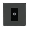 Anthracite TV Socket by Knightsbridge with Satellite