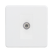 Matt White Toggle Light Switch (1G 2-way) by Knightsbridge with Toggle Switch rated 10AX