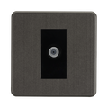Smoked Bronze TV Socket by Knightsbridge with Satellite