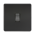 Matt Black Double Pole Switch by Knightsbridge with Double Pole rated 10AX