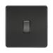 Matt Black Double Pole Switch by Knightsbridge with Double Pole rated 10AX