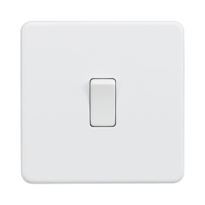 Matt White Double Pole Switch by Knightsbridge with Double Pole rated 10AX
