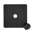 Matt Black Dimmer Switch by Knightsbridge with Screwless flat plate