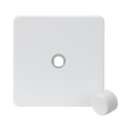 Matt White Dimmer Switch by Knightsbridge with Screwless flat plate