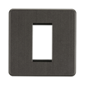 Smoked Bronze Euro Plate (1G) by Knightsbridge Compatible with Euro Componants 