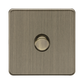 Antique Brass Dimmer Switch (1G 2-way) by Knightsbridge with Smooth Dimming