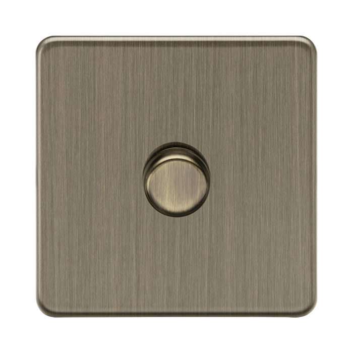 Antique Brass Dimmer Switch (1G 2-way) by Knightsbridge with Smooth Dimming
