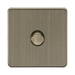 Antique Brass Dimmer Switch (1G 2-way) by Knightsbridge with Smooth Dimming