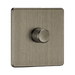 Side profile of Antique Brass Dimmer Switch (1G 2-way) by Knightsbridge with Knurled Dimmer