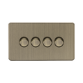 Antique Brass Dimmer Switch (4G 2-way) by Knightsbridge with Smooth Dimming