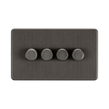Smoked Bronze Dimmer Switch (4G 2-way) by Knightsbridge with Smooth Dimming