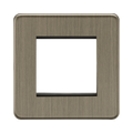 Antique Brass Euro Plate (2G) by Knightsbridge with Euro Compatible