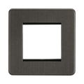 Smoked Bronze Euro Plate (2G) by Knightsbridge with Euro Compatible