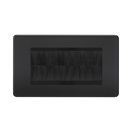 Matt Black 4G Brush Cable Outlet by Knightsbridge with Cable Outlet