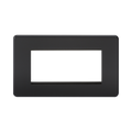 Matt Black Euro Plate (4G) by Knightsbridge Compatible with Euro Componants 