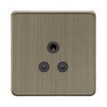 Antique Brass 5A Socket by Knightsbridge with Unswitched rated 5A