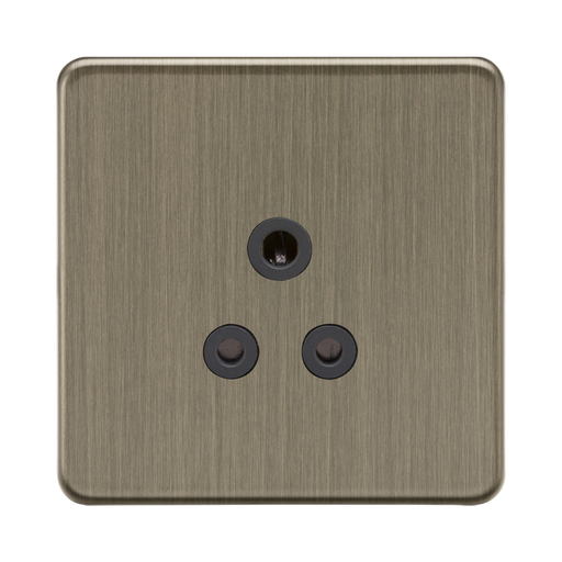 Antique Brass square wall plate with three black holes on a white background