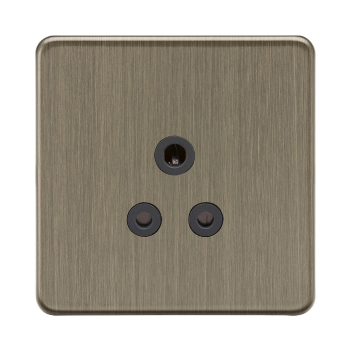 Antique Brass square wall plate with three black holes on a white background