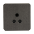 Smoked Bronze 5A Socket by Knightsbridge with Unswitched rated 5A