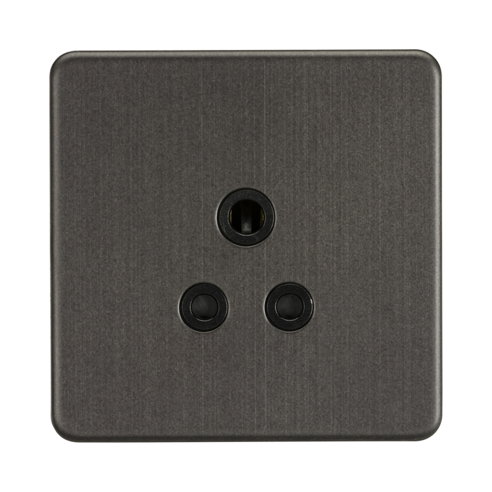 Knightsbridge Screwless Smoked Bronze 5A Unswitched Socket SF5ASB