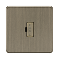 Antique Brass Fused Spur by Knightsbridge with Unswitched rated 13A