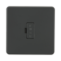 Anthracite Fused Spur by Knightsbridge with Unswitched rated 13A