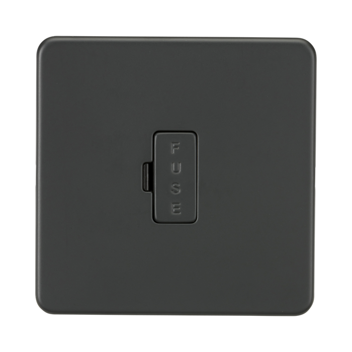 Knightsbridge Screwless Anthracite 13A Fused Spur Unit SF6000AT