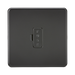 Matt Black Fused Spur by Knightsbridge with Unswitched rated 13A