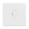Matt White Fused Spur by Knightsbridge with Unswitched rated 13A